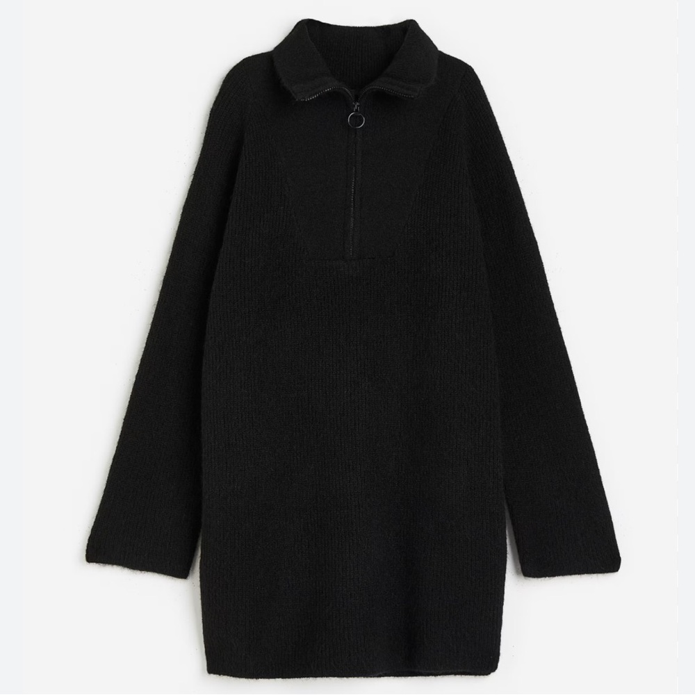 Oversized half zip dress NWOT